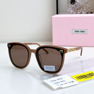 Miu Miu Logo Crystal Embellished Luxury Eyewear Sunglasses SMU20S Black Brown Miu Miu Logo Crystal Embellished Luxury Eyewear Sunglasses SMU20S Black Brown