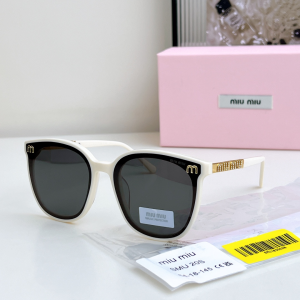 Miu Miu Logo Crystal Embellished Luxury Eyewear Sunglasses SMU20S Black White Miu Miu Logo Crystal Embellished Luxury Eyewear Sunglasses SMU20S Black White