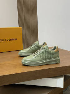 Louis Vuitton Beverly Hills Sneaker Green Monogram Grained Calfskin Leather Louis Vuitton Beverly Hills Sneaker Green Monogram Grained Calfskin Leather