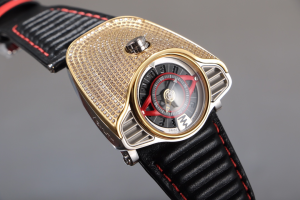 Azimuth Gran Turismo Mens Automatic Watch Crystals Yellow Gold Black Leather Azimuth Gran Turismo Mens Automatic Watch Crystals Yellow Gold Black Leather