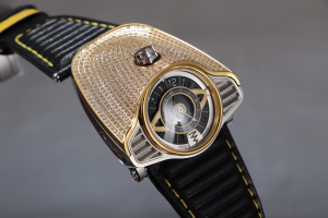 Azimuth Gran Turismo Mens Automatic Watch Crystals Yellow Gold Black Leather Azimuth Gran Turismo Mens Automatic Watch Crystals Yellow Gold Black Leather