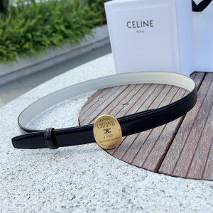Celine Maison Celine Buckle Belt with Collar Stud Black White Leather 25CM Celine Maison Celine Buckle Belt with Collar Stud Black White Leather 25CM