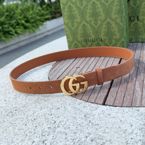 Gucci Classic Double G Buckle Light Brown Suede Leather Belt 30CM Gucci Classic Double G Buckle Light Brown Suede Leather Belt 30CM