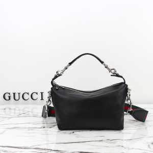 Gucci Brera Small Shoulder Crossbody Bag Black Calf Leather Gucci Brera Small Shoulder Crossbody Bag Black Calf Leather