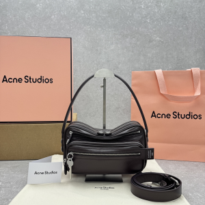 Acne Studios Small Leather Camero Party Shoulder Bag Burgundy Acne Studios Small Leather Camero Party Shoulder Bag Burgundy