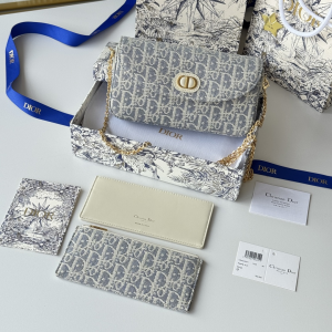 Dior 30 Montaigne Pouch Chain Shoulder Crossbody Bag Gray Dior Oblique Jacquard Dior 30 Montaigne Pouch Chain Shoulder Crossbody Bag Gray Dior Oblique Jacquard