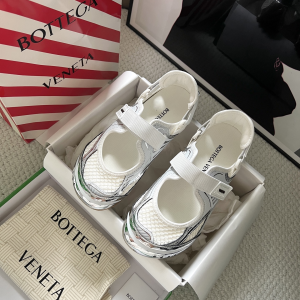 Bottega Veneta Orbit Flash Mary Jane Sneakers Shoes Silver White Bottega Veneta Orbit Flash Mary Jane Sneakers Shoes Silver White