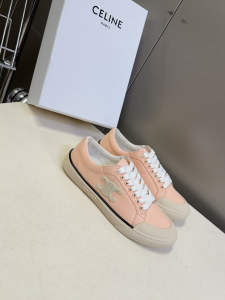 Celine Alan Triomphe Sneakers Shoes Pink Canvas Celine Alan Triomphe Sneakers Shoes Pink Canvas