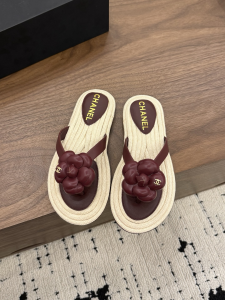 Chanel Leather Camellia Flower Terry Cloth Espadrille Slip Flops Thong Sandals Shoes Red Chanel Leather Camellia Flower Terry Cloth Espadrille Slip Flops Thong Sandals Shoes Red