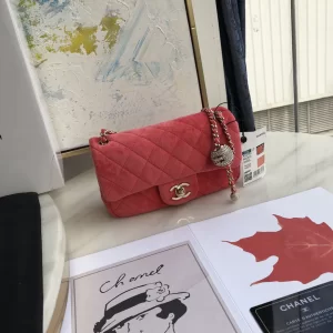 Luxury Womens Handbags Chanel Mini Velvet Flap Bag 20x13x7CM A118PP750 AA138861