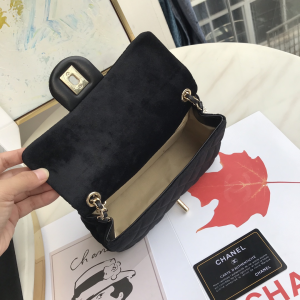 Luxury Womens Handbags Chanel Mini Velvet Flap Bag 20x13x7CM A118PP750 AA138865