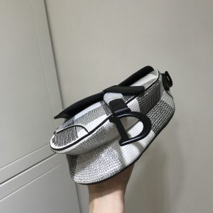 Luxury Womens Handbags Dior Mini Saddle Shoulder Bag 19CM A138PP850 AA138929