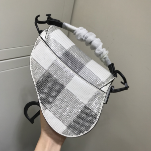 Luxury Womens Handbags Dior Mini Saddle Shoulder Bag 19CM A138PP850 AA138929