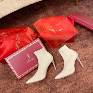 Luxury Womens Shoes Rene Caovilla Fedra Ankle Boot 90MM 35 To 40 A136PP450 AA138895