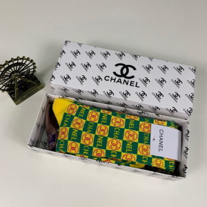 Luxury Womens Socks Chanel CC Logo Cotton Socks A144PP55 AA138940
