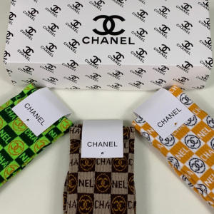Luxury Womens Socks Chanel CC Logo Cotton Socks A144PP55 AA138941