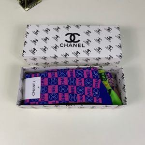 Luxury Womens Socks Chanel CC Logo Cotton Socks A144PP55 AA138942