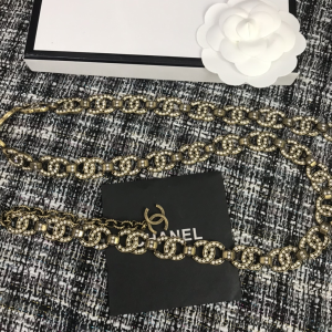 Luxury Womens Belts Chanel Multi Crystals CC Logo Link Chain Belt A152PP300 AA145501