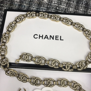 Luxury Womens Belts Chanel Multi Crystals CC Logo Link Chain Belt A152PP300 AA145501