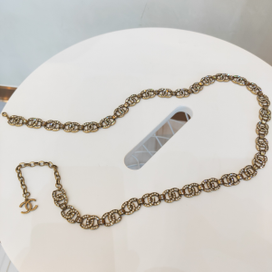 Luxury Womens Belts Chanel Multi Crystals CC Logo Link Chain Belt A152PP300 AA145501