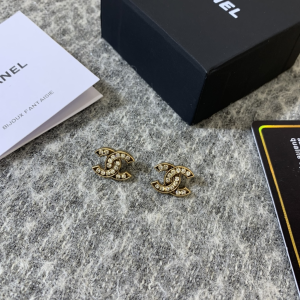 Luxury Womens Jewelry Chanel Crystals CC Logo Earrings A152PP100 AA145488