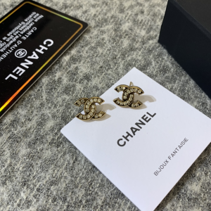 Luxury Womens Jewelry Chanel Crystals CC Logo Earrings A152PP100 AA145488