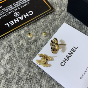 Luxury Womens Jewelry Chanel Crystals CC Logo Earrings A152PP100 AA145488