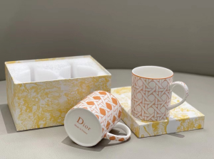 Luxury Home Tabletop Kitchen Dior Set of Two Mugs A201PP280 AA145650