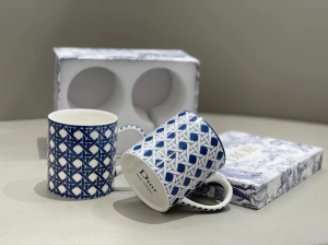 Luxury Home Tabletop Kitchen Dior Set of Two Mugs A201PP280 AA145651