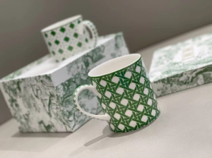 Luxury Home Tabletop Kitchen Dior Set of Two Mugs A201PP280 AA145653