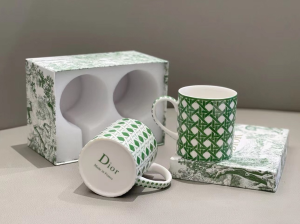 Luxury Home Tabletop Kitchen Dior Set of Two Mugs A201PP280 AA145653