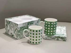 Luxury Home Tabletop Kitchen Dior Set of Two Mugs A201PP280 AA145653
