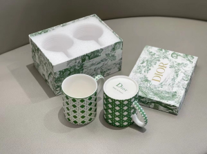 Luxury Home Tabletop Kitchen Dior Set of Two Mugs A201PP280 AA145653