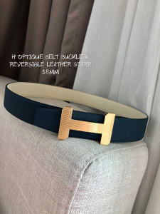 Hermes H Optique Belt Buckle Reversible Strap 38MM 