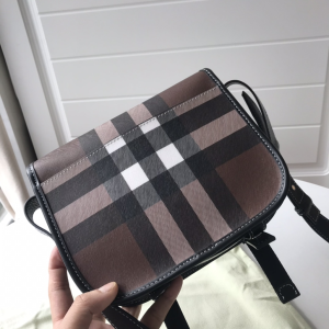 Luxury Mens Handbags Burberry Check E Canvas Messenger Bag 22x1x7CM A197PP450 AA145635
