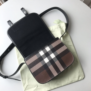 Luxury Mens Handbags Burberry Check E Canvas Messenger Bag 22x1x7CM A197PP450 AA145635