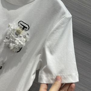 Luxury Womens Clothing Chanel Coco No5 White Cotton T Shirt SML A198PP280 AA145644