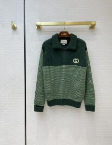 Gucci Interlocking G Green Wool Sweaters 