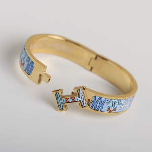 Luxury Womens Jewelry Hermes Clic H Panoplie Equestre Bracelet A205PP260 AA145654