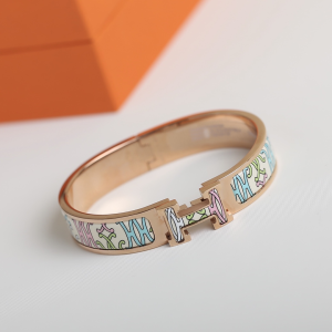 Luxury Womens Jewelry Hermes Clic H Panoplie Equestre Bracelet A205PP260 AA145655