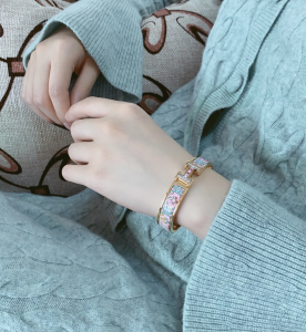 Luxury Womens Jewelry Hermes Clic H Panoplie Equestre Bracelet A205PP260 AA145656