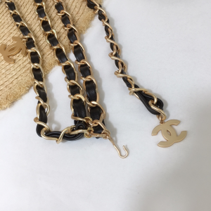 Luxury Womens Belts Chanel Vintage Gold CC Logo Chain Belt A28PP240 AA145708
