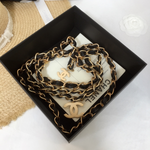 Luxury Womens Belts Chanel Vintage Gold CC Logo Chain Belt A28PP240 AA145708