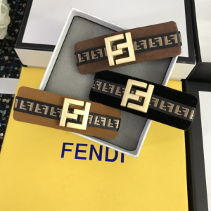 Luxury Womens Jewelry Fendi FF Logo Hair Clip Accessory A52PP120 AA145792