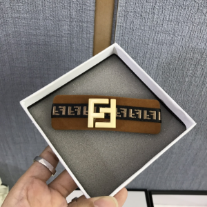 Luxury Womens Jewelry Fendi FF Logo Hair Clip Accessory A52PP120 AA145792