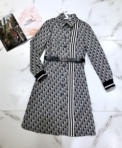 Luxury Womens Clothing Dior Vintage Oblique Shirt Dress SML A154PP580 AA146115