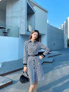 Luxury Womens Clothing Dior Vintage Oblique Shirt Dress SML A154PP580 AA146115