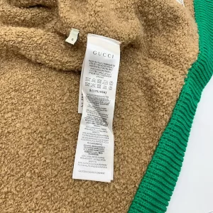 Luxury Womens Clothing Gucci Alpaca Wool Jacquard Cardigan SML A154PP580 AA146114