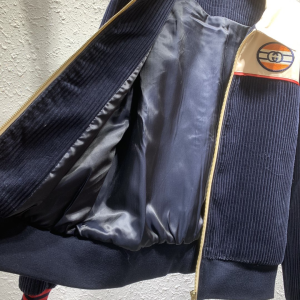 Luxury Womens Clothing Gucci Rib Cotton Velour Zip up Jacket SML A154PP580 AA146119