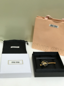 Luxury Womens Jewelry Miu Miu Plexiglas Crystal Hair Clip A152PP110 AA146109